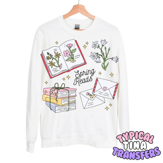 Spring Reads | DTF Transfers | POD