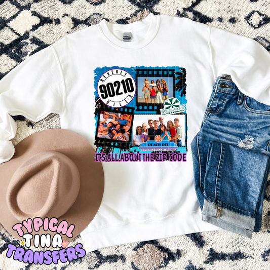 Zipcode Beverly H | DTF Screen Print | POD