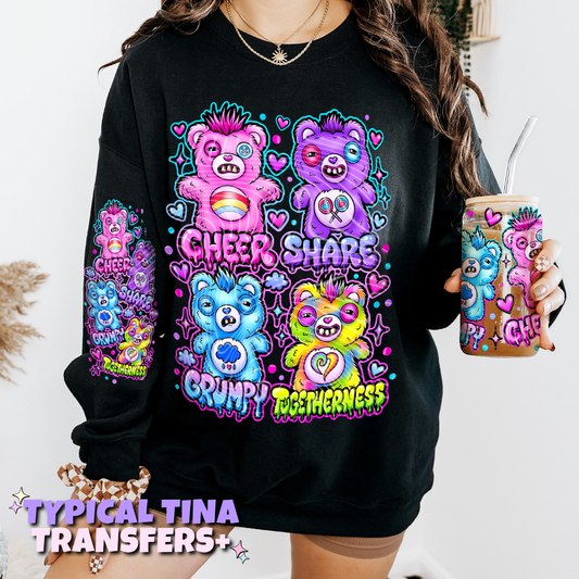 Cheer, share, grump, togetherness | DTF Transfers | POD