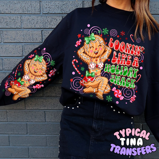 Lookin like a snack _ Gingerbread girl | DTF Transfers | POD