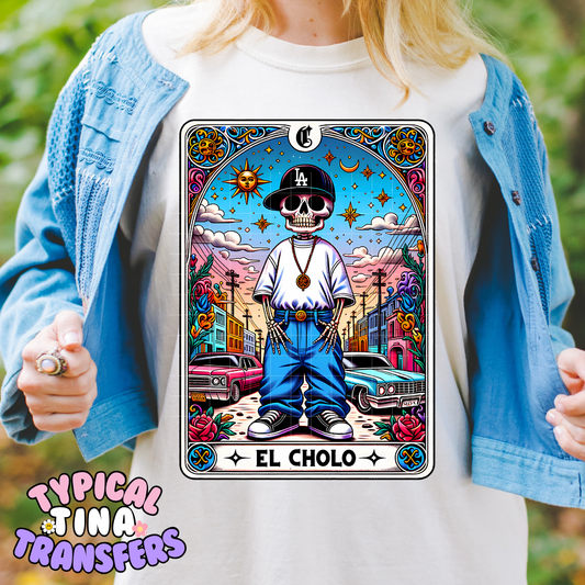 El Cholo Tarot Card | DTF Screen Print | POD