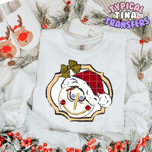 Small W Clock Christmas | DTF Transfer | POD