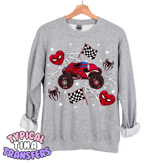 Spider Monster Truck  | DTF Transfers | POD