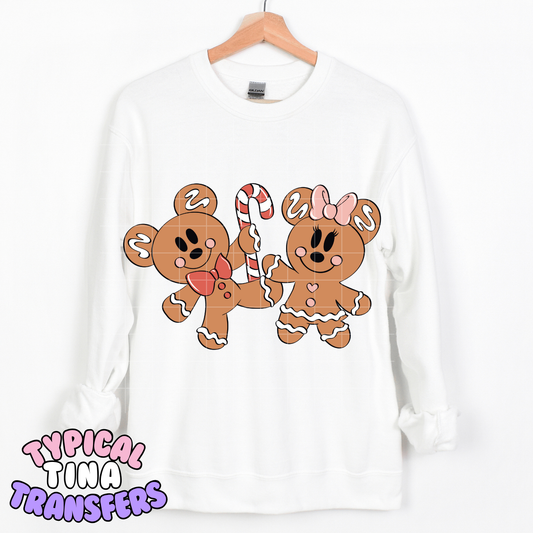 Gingerbread mice | DTF Transfer | POD