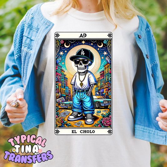El Cholo Tarot Card - Moon | DTF Screen Print | POD