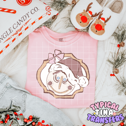 Small W Clock Christmas | DTF Transfer | POD