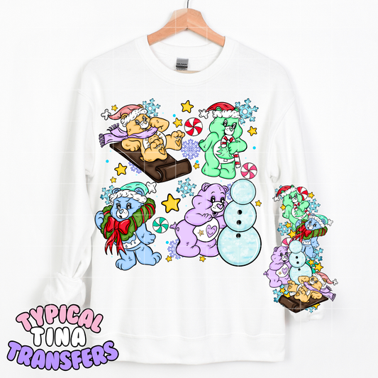 Holiday Bears that care | DTF Transfer | POD