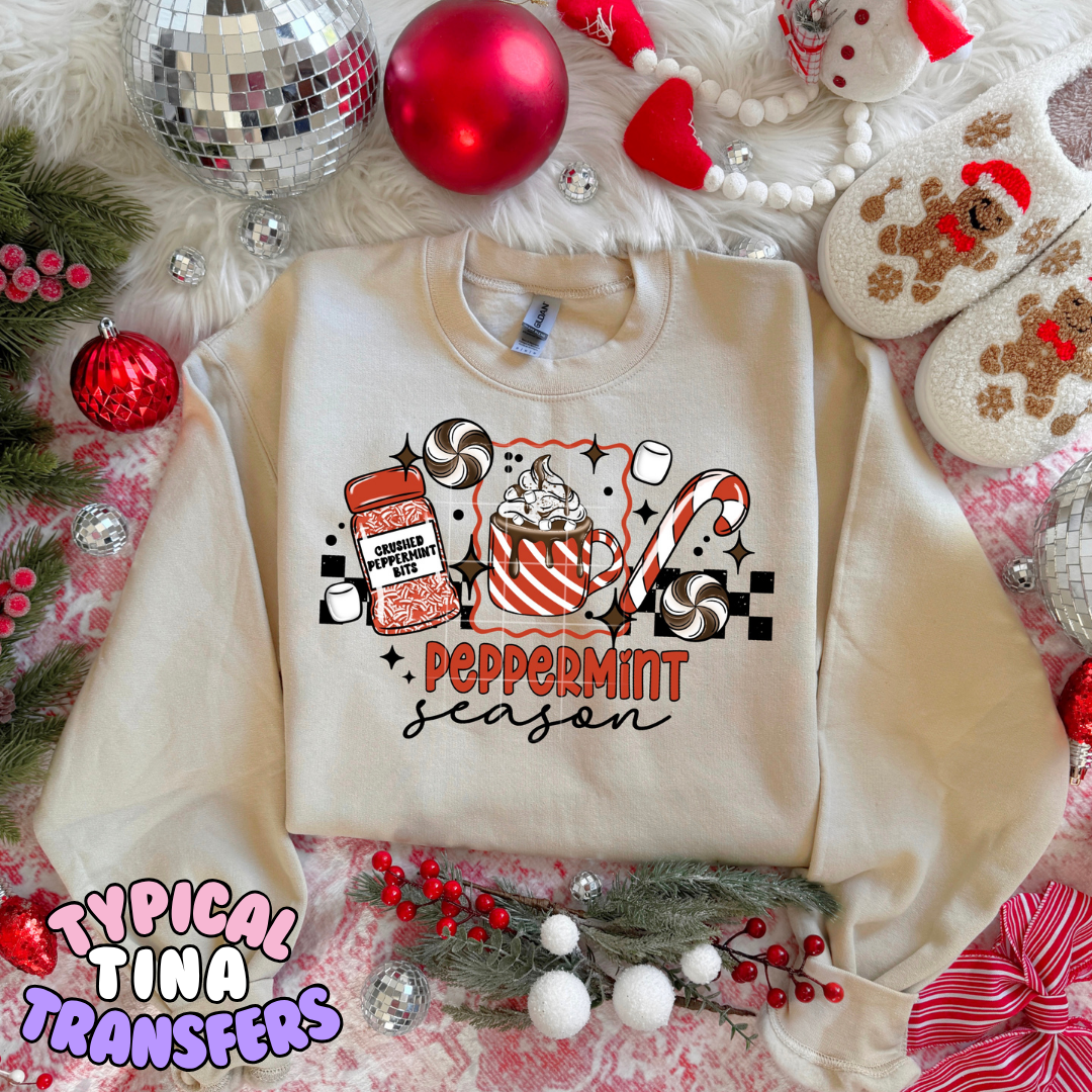 Peppermint Season | DTF Transfer | POD