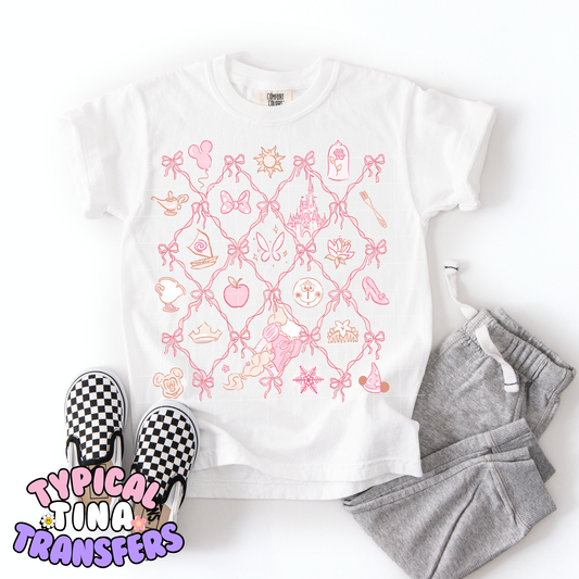 magical Cottage ribbon pattern | DTF Transfer | POD