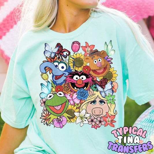 Classic Characters and Florals | DTF Screen Print | POD