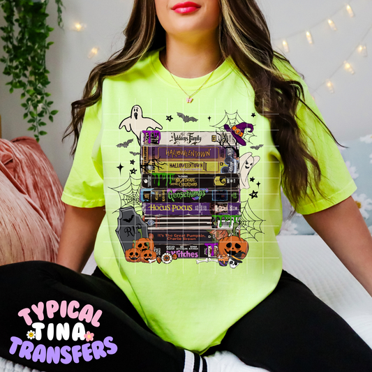 Halloween Movie Tapes | DTF Transfer | 15" Adult