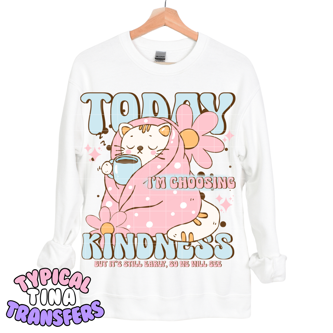 Today is choosing kindness | DTF Transfers | POD