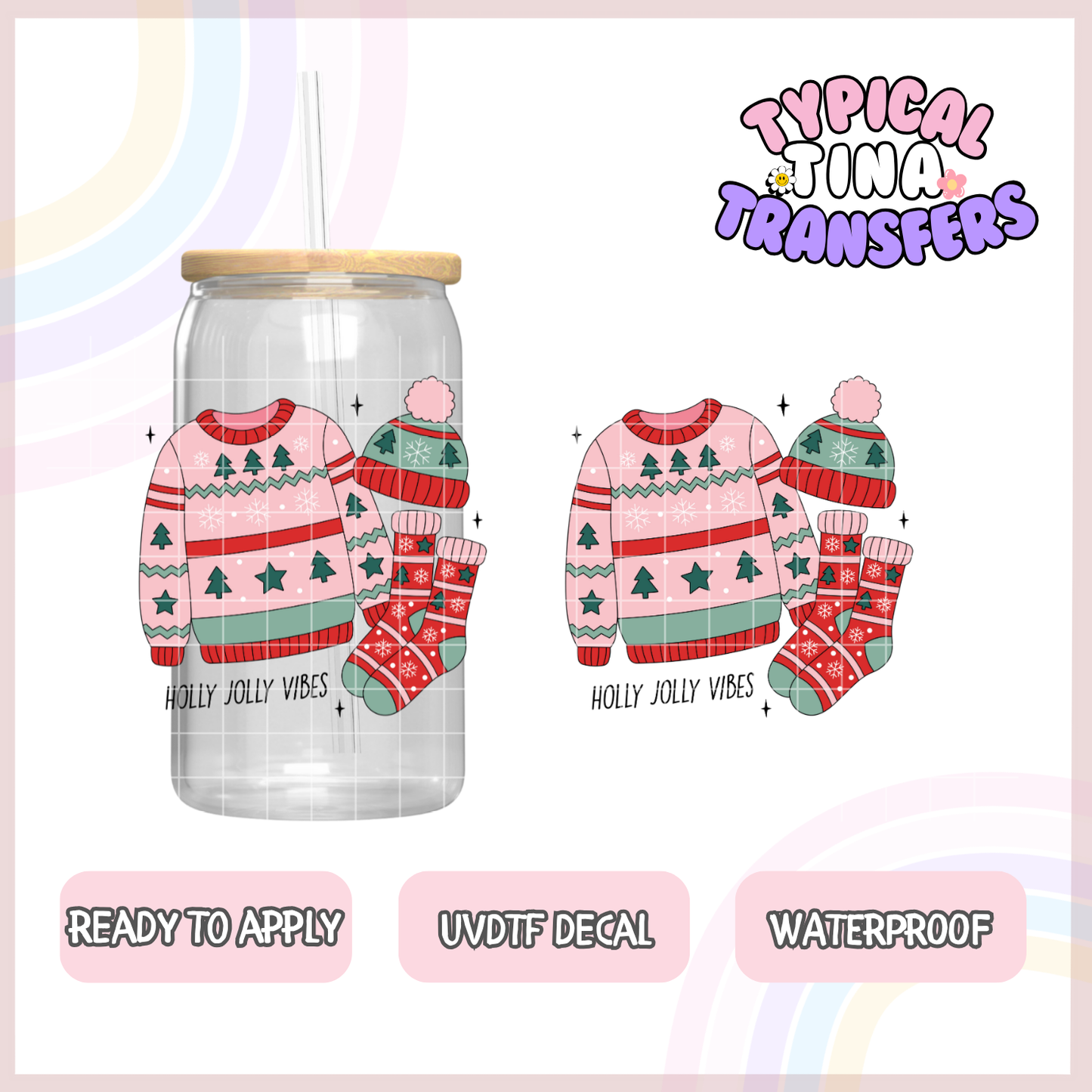 UVDTF Decal | 3"-4" decals | POD