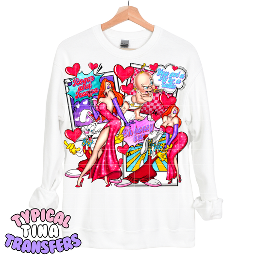 Roger Rab and Jessica | DTF Transfers | POD