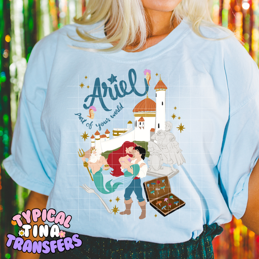 Mermaid part of the world | DTF Screen Print | POD