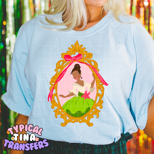 Mirror Tiana (bright) | DTF Screen Print | POD