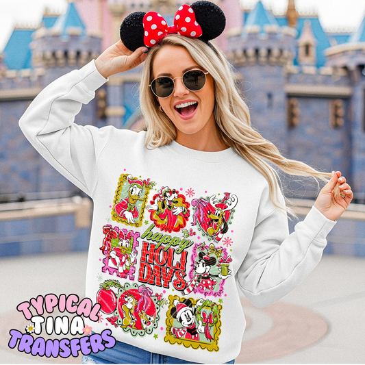 Happy Holidays magical Frames | DTF Transfer | POD