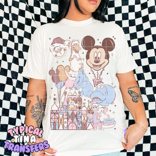 Small W Ride Mural Christmas | DTF Transfer | POD