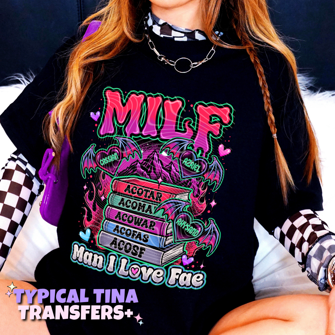 MILF books | DTF Transfers | POD