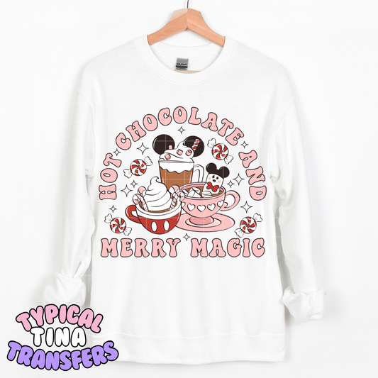 hot Chocolate and merry magic | DTF Transfer | POD