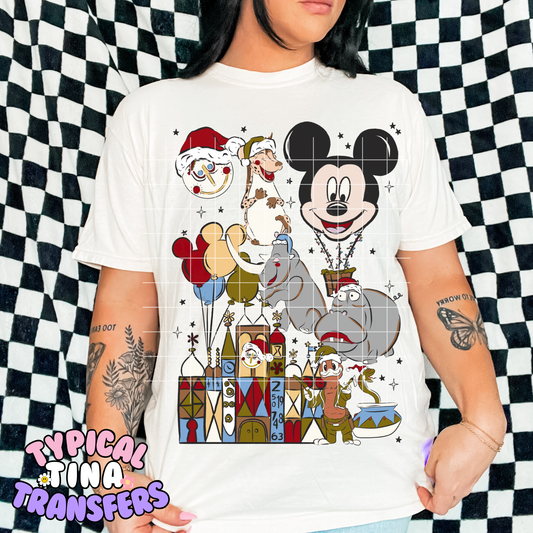 Small W Ride Mural Christmas | DTF Transfer | POD