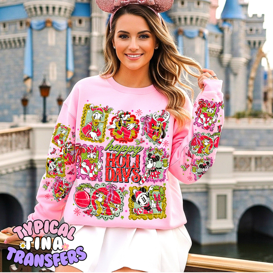 Happy Holidays magical Frames | DTF Transfer | POD