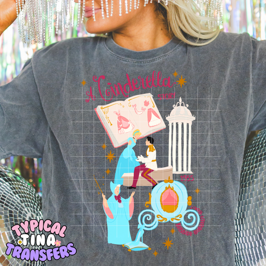 Cinderella (bright) | DTF Screen Print | POD