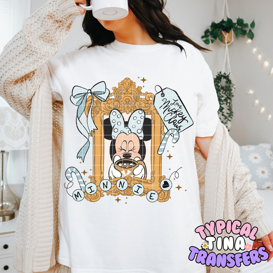 magical hot drinks frame with elements - Minnie | DTF Transfer | 11" Adult