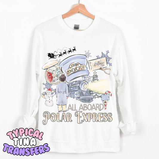 All aboard | DTF Transfer | POD