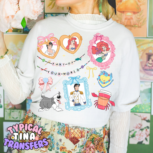 Friendship Bracelet Part of your world | DTF Screen Print | POD