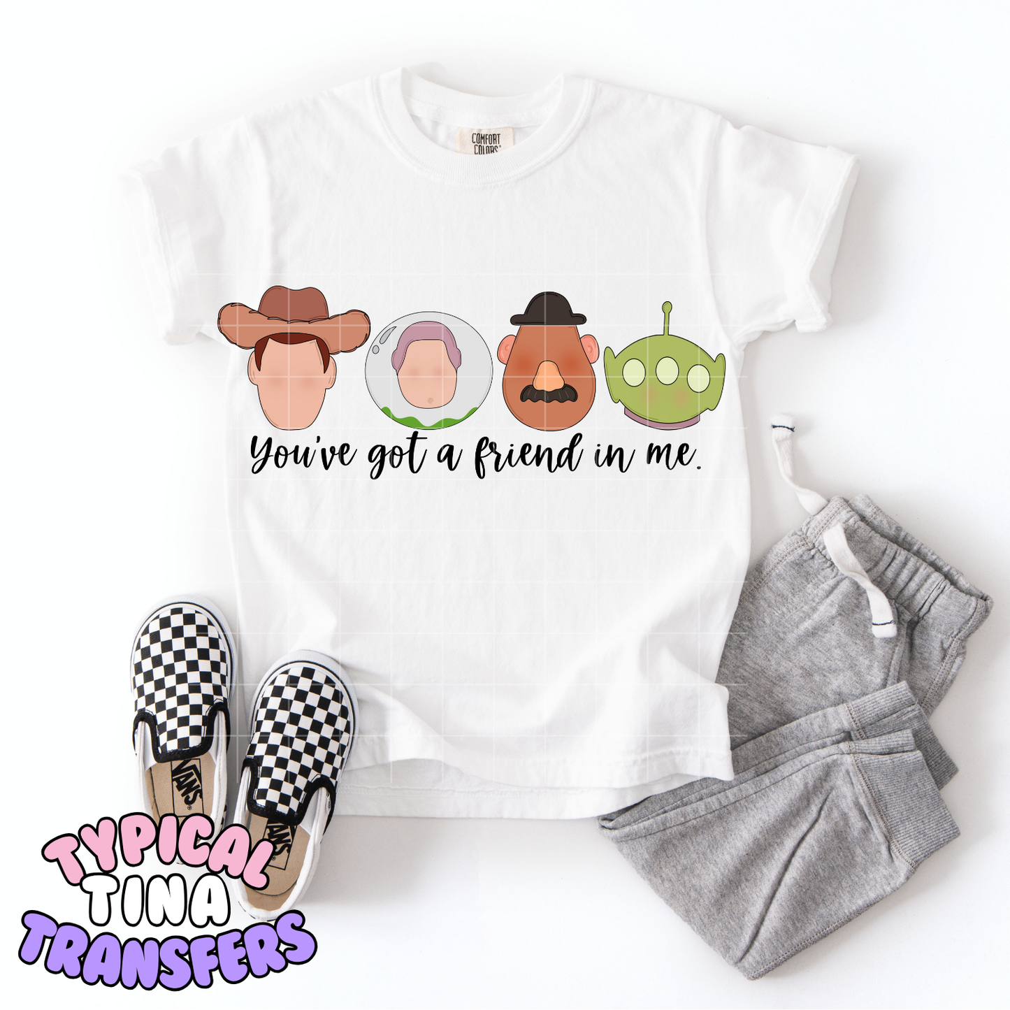 Friend in me (Character heads) | DTF Transfer | POD