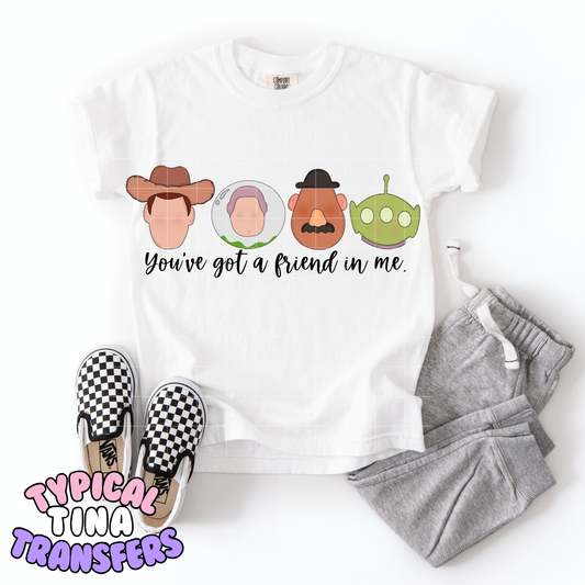 Friend in me (Character heads) | DTF Transfer | POD