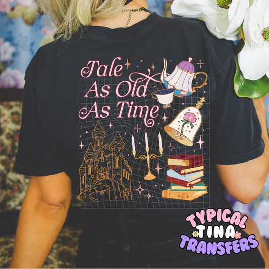 Tale as Old as Time Elements | DTF Screen Print | 11" Adult