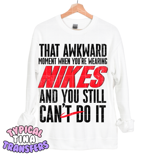 That's Awkward wearing check mark | DTF Transfers | POD