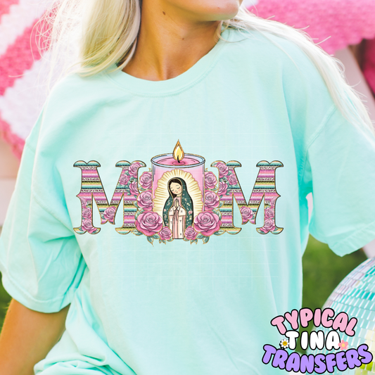 Mom VM candle | DTF Screen Print | POD