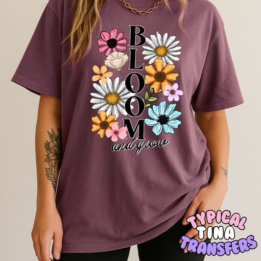 Bloom and florals | DTF Transfers | POD