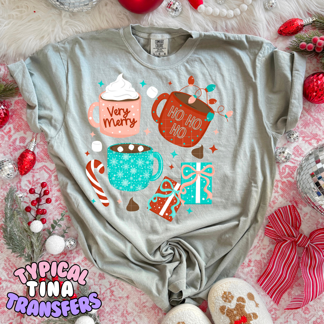 Christmas Mugs | DTF Transfer | POD