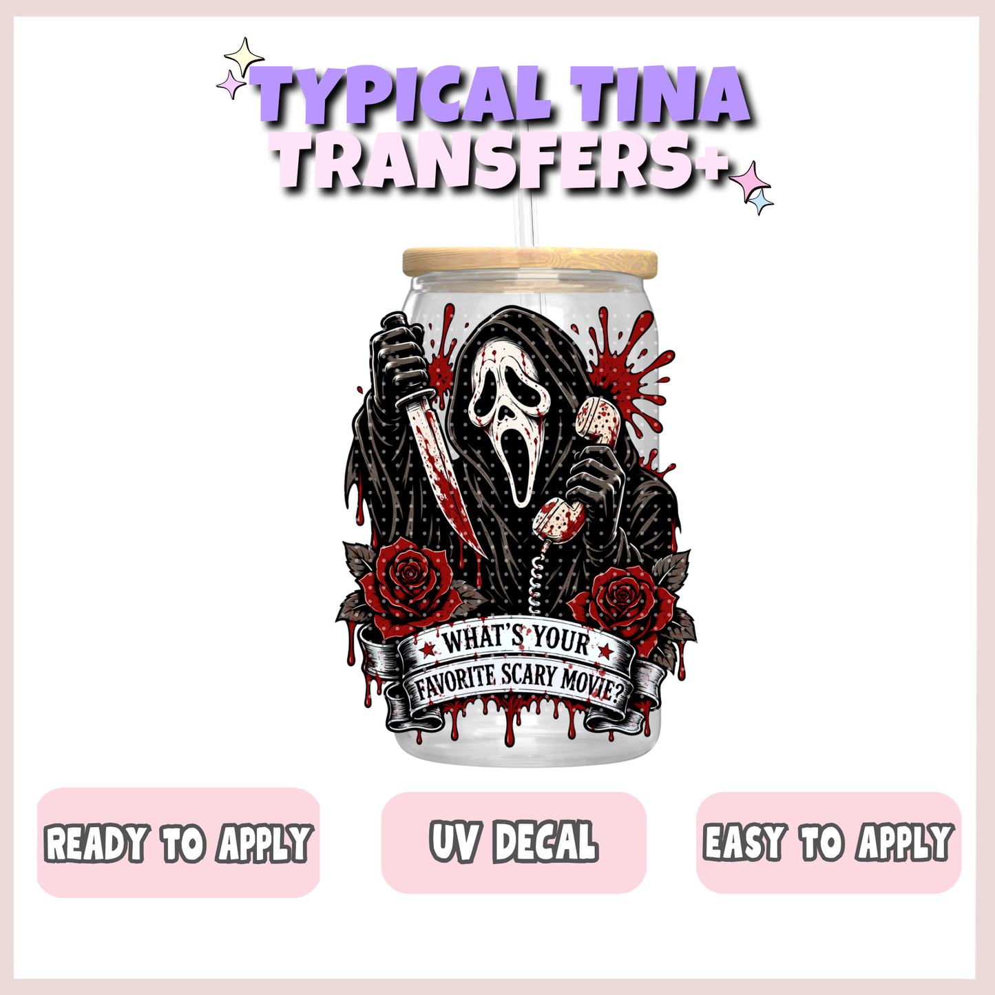 GF - tattoo style fav movie | UV decals | POD