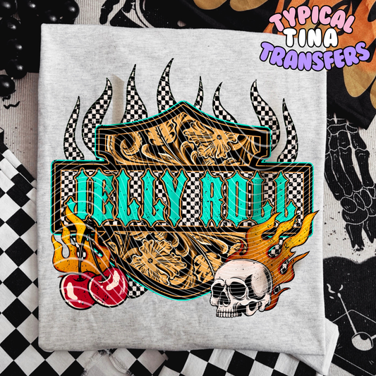 Jell cherry and skulls | DTF Transfer | POD