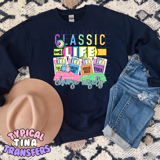 Classic Life | DTF Screen Print | 11" Adult