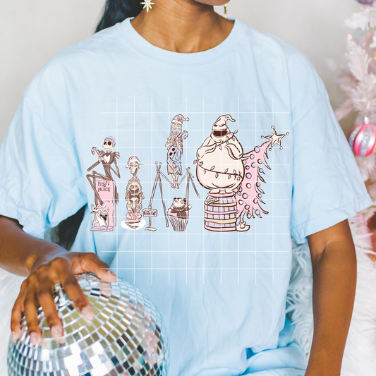 N.B.C Christmas sketch | DTF Transfer | POD