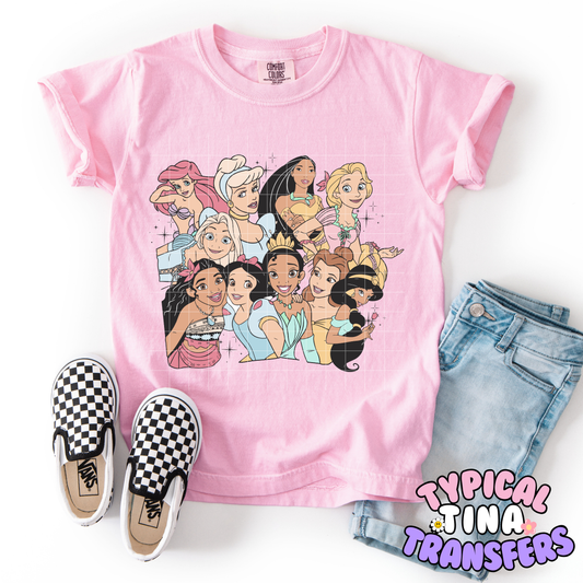 Pastel Princess Group | DTF Transfer | POD