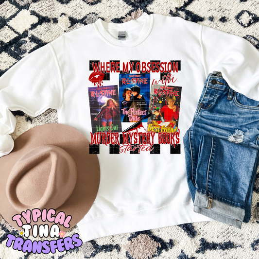 Murder Mystery Books | DTF Screen Print | POD