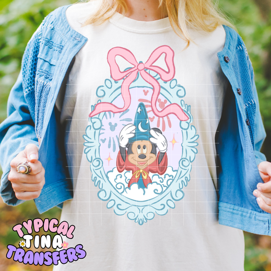 Fantasmic blue Frame | DTF Screen Print | POD