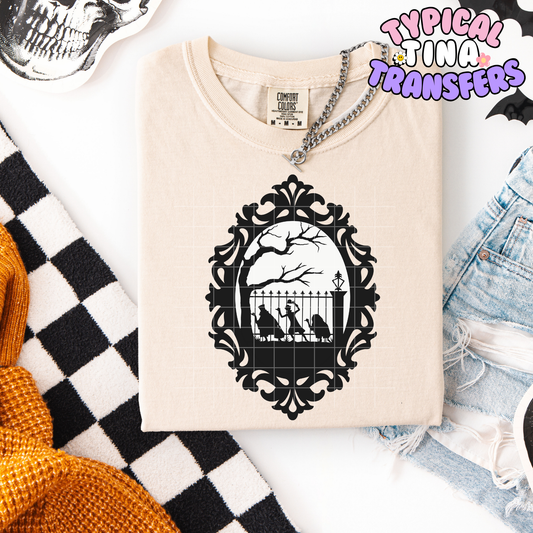 Black Frame Foolish Mortals | DTF Transfer | POD