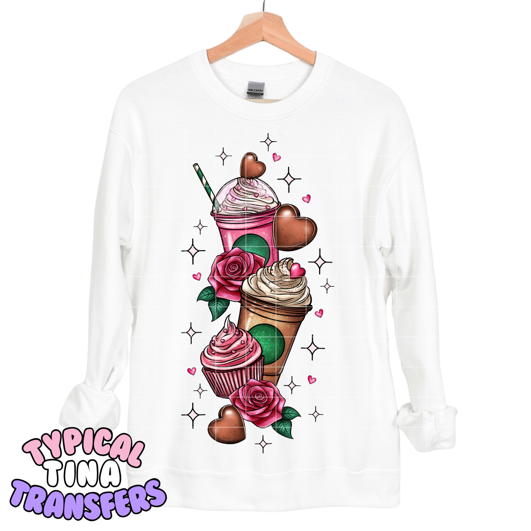 Sips & Trips Valentine | DTF Transfers | POD