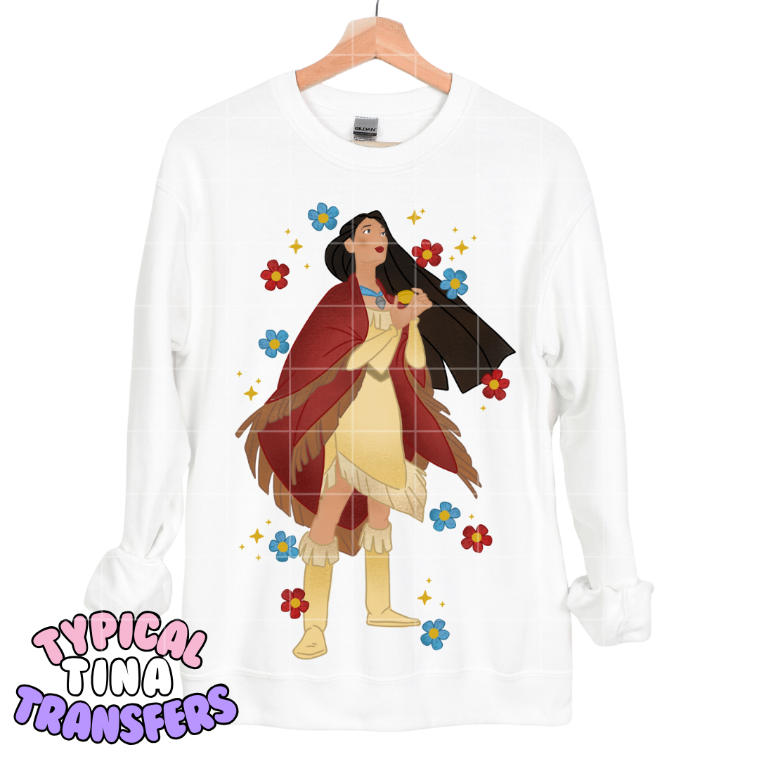 Princesses with florals - choose design | DTF Transfers | POD
