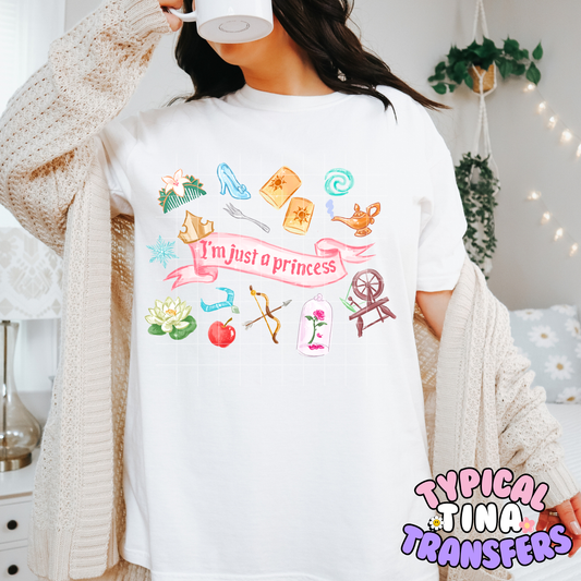 I'm Just a princess ribbon | DTF Transfer | POD