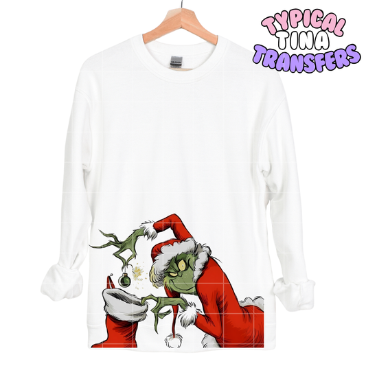 Gr!nch Boom in stocking | DTF Transfers | POD