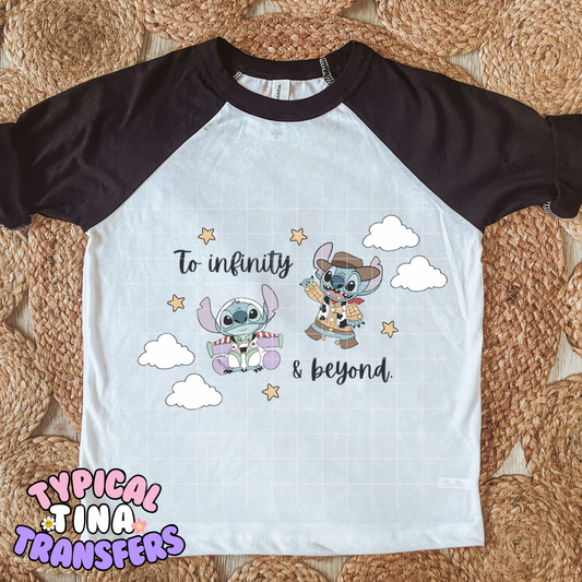 To Infinity - Blue Alien mash up | DTF Transfer | POD